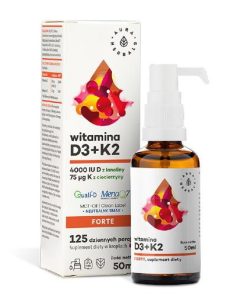 Aura Herbals Witamina D3 4000+ K2 krople – 50ml