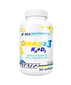Allnutrition Omega 3 K2 100µg +D3 2000 – 30kapsulek