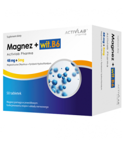 Activlab Magnez + Wit. B6 - 50 kapsułek