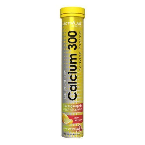 Activlab Calcium 300 smak cytrynowy - 20 tabletek musujących