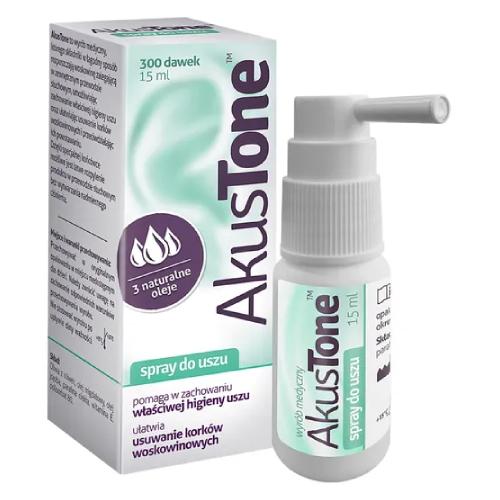 AkusTone spray do higieny uszu 15ml