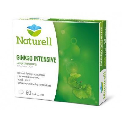 Naturell Ginkgo Intensive - 60 tabletek