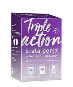 Biała Perła Triple Action zestaw do domowego wybielania zębów systemem nakładkowym - 5 dniowa kuracja