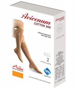 Avicenum PHLEBO 360 COTTON podkolanowki Aries COTTON CCL2 - bez - L Long
