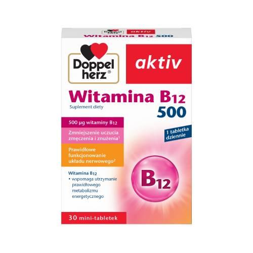 Doppelherz aktiv Witamina B12 500 - 30 tabletek