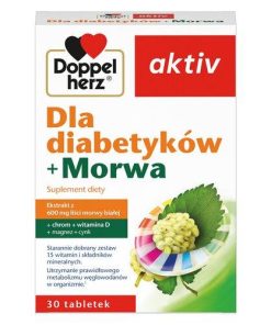 DoppelHerz Aktiv dla diabetyków +Morwa 30 tabletek