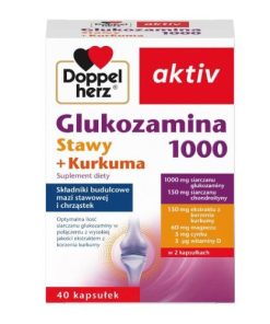 Doppelherz Aktiv Glukozamina 1000 Stawy + Kurkuma - 40 kapsułek