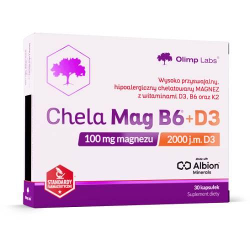 Olimp Chela-Mag B6+D3 - 30 kapsułek