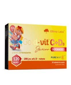 Olimp Gold-Vit C+D3 Junior Odporność - 30 tabletek do ssania