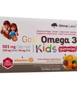 Olimp Gold Omega 3 Kids Gummies Żelki dla dzieci z kwasami omega i witaminą D - 30 żelek