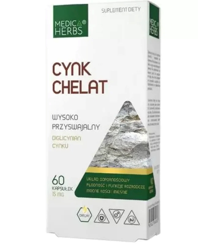 Medica Herbs Cynk Chelat 60 kapsułek