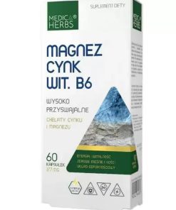 Medica Herbs Magnez Cynk Wit. B6 60 kapsułek