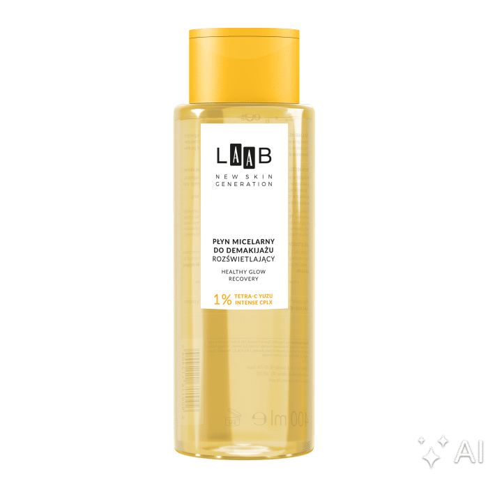 AA LAAB Tetra-C Yuzu Rozświetlający płyn micelarny do demakijażu 400 ml