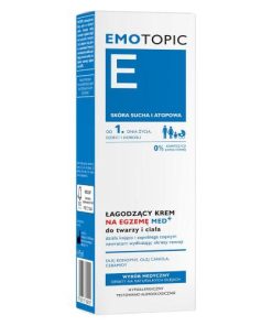 Emotopic łagodzący krem na egzemę MED+ do twarzy i ciała 75 ml