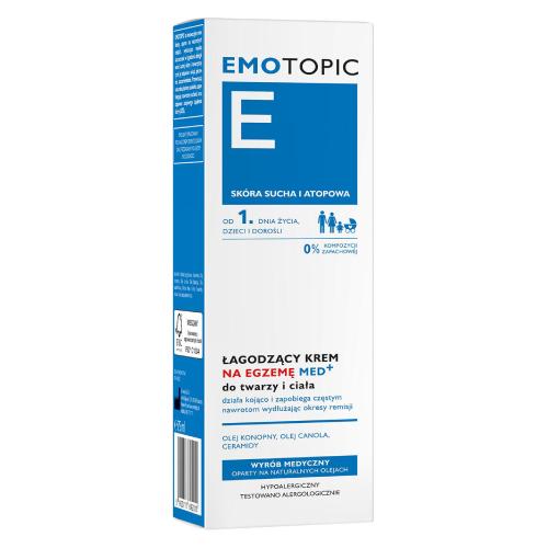 Emotopic łagodzący krem na egzemę MED+ do twarzy i ciała 75 ml