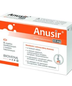 Anusir czopki doodbytnicze z kwasem hialuronowym 10 sztuk