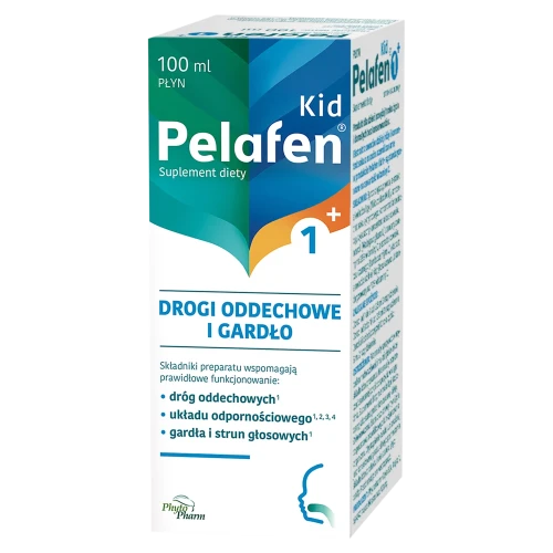 Pelafen Kid 1+ Drogi oddechowe i gardło 100 ml