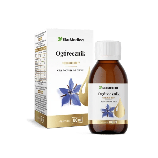 EkaMedica Ogórecznik olej z nasion ogórecznika tłoczony na zimno 100 ml