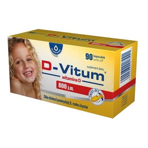 D-vitum witamina D 800 j.m. 90 kapsułek twist-off