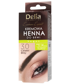 Delia Kremowa Henna do Brwi 3.0 Ciemny Brąz 15ml