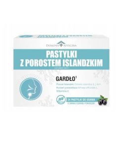 Domowa Apteczka Pastylki z porostem islandzkim 24 pastelek